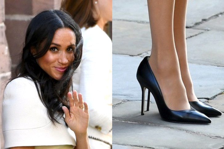Meghan Markle w za dużych butach