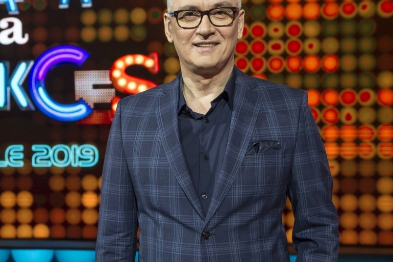 Artur Orzech na planie programu "Szansa na sukces"
