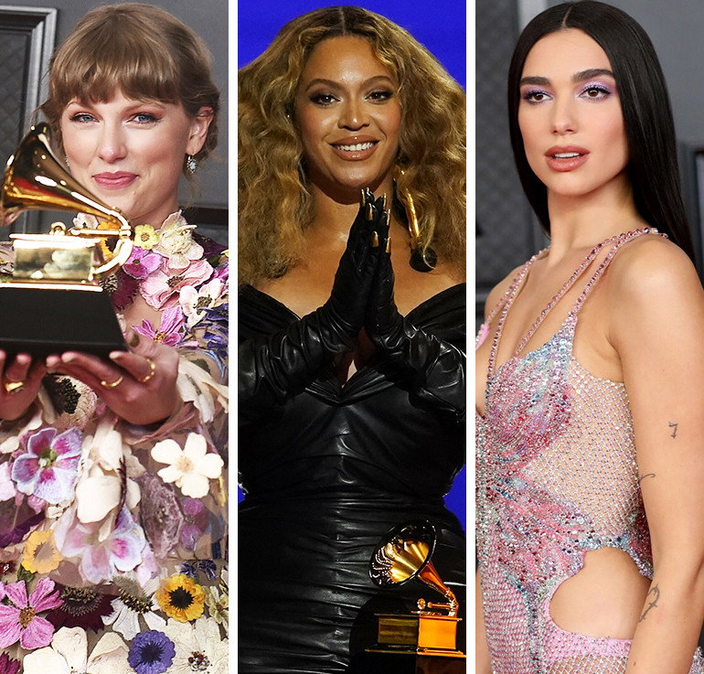 Tylor Swift, Beyonce i Dua Lipa na rozdaniu Grammy 2021