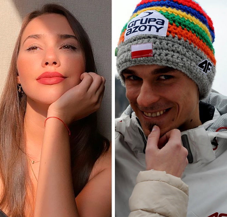 Marcelina Ziętek i Piotr Żyła