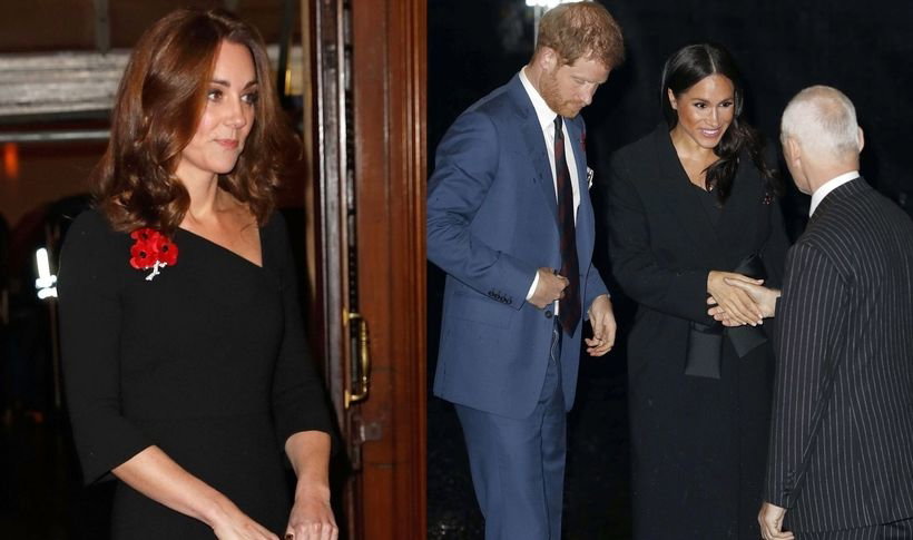 Meghan Markle i księżna Kate na obchodach Dnia Pamięci