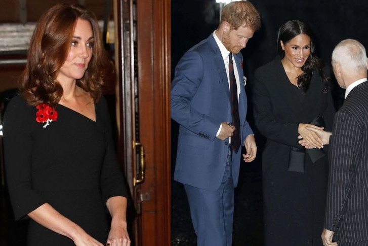 Meghan Markle i księżna Kate na obchodach Dnia Pamięci