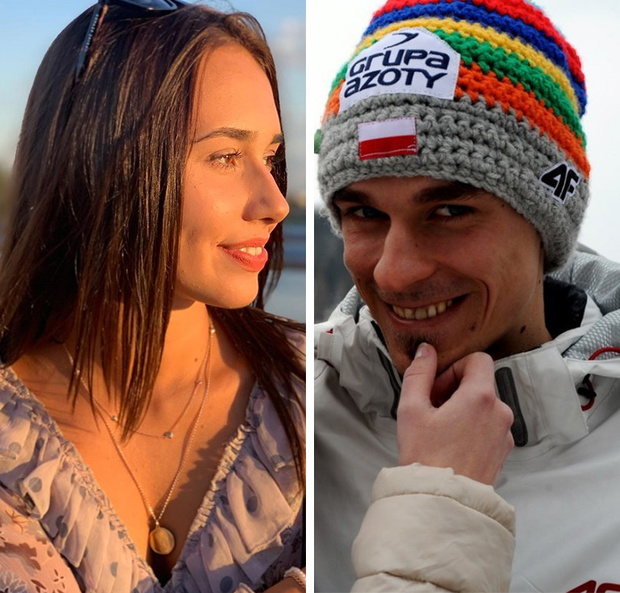 Marcelina Ziętek i Piotr Żyła