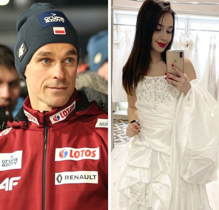 Piotr Żyła i Marcelina Ziętek