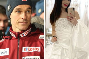 Piotr Żyła i Marcelina Ziętek