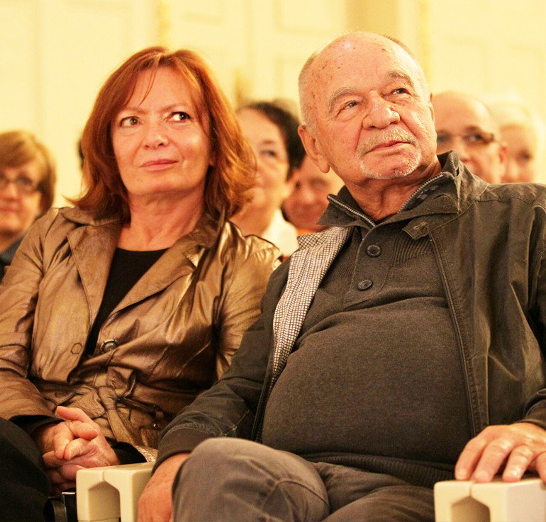 Ryszard Kotys i Kamila Sammler, żona