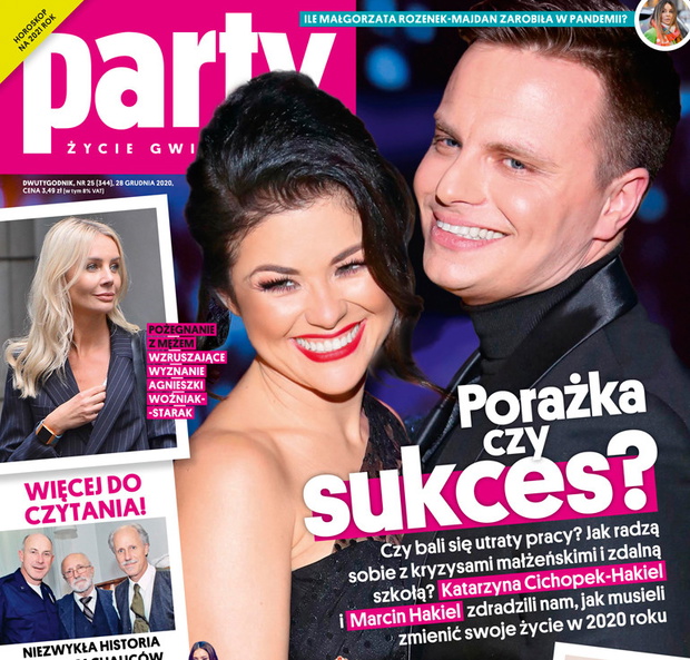 Kasia Cichopek i Marcin Hakiel na okładce Party