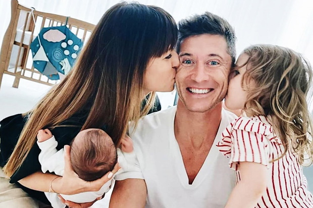 Anna Lewandowska, Robert Lewandowski, Klara Lewandowska, Laura Lewandowska