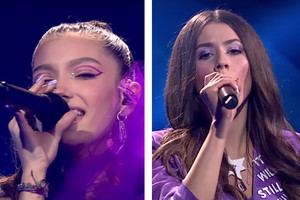 Eurowizja Junior 2020. Roksana Węgiel i Viki Gabor zaśpiewały z hologramem Duncana Laurence'a
