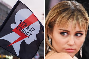 Miley Cyrus wspiera Strajk Kobiet w Polsce