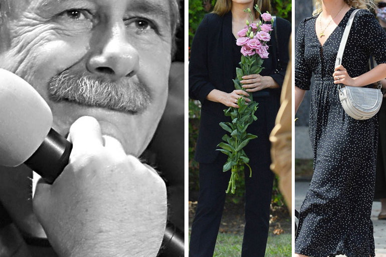 Pogrzeb Andrzeja Strzeleckiego. Olga Kalicka, Michał Mikołajczak i Zofia Zborowska żegnają swojego mistrza