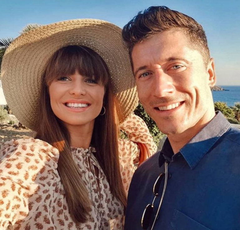 Anna i Robert Lewandowscy na wakacjach