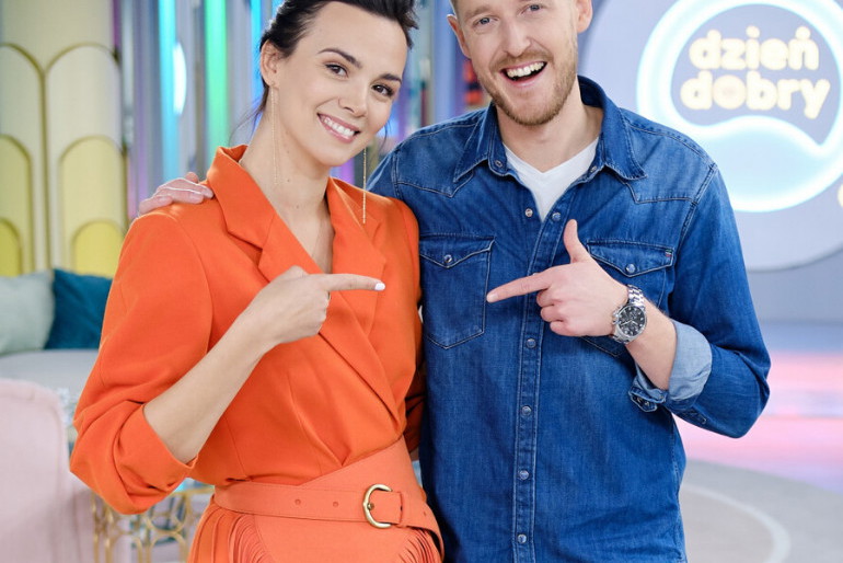 Paulina Krupińska i Damian Michałowski w Dzień Dobry TVN