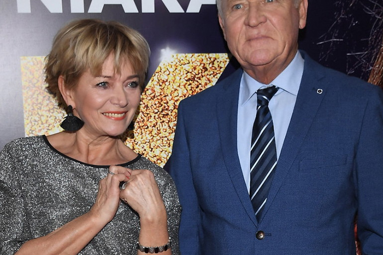 Iwona i Gerard z "Sanatorium Miłości" na premierze filmu "Zenek"