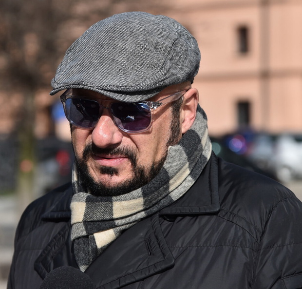 Piotr Gąsowski na pogrzebie Pawła Królikowskiego