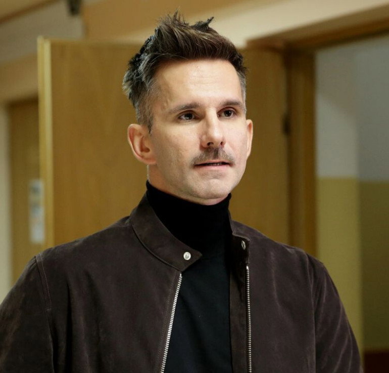 Marcin Bosak na planie M jak miłość