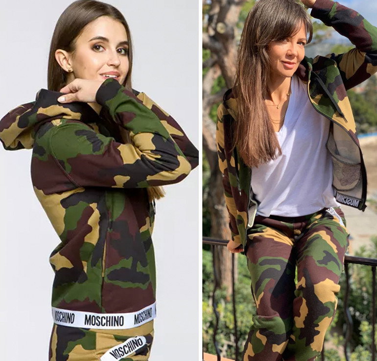 Kinga Rusin w dresie moro Moschino