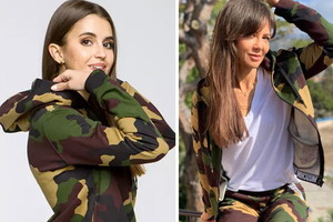 Kinga Rusin w dresie moro Moschino