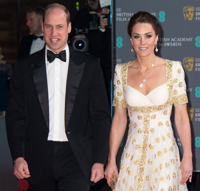 Księżna Kate i książę William na BAFTA 2020