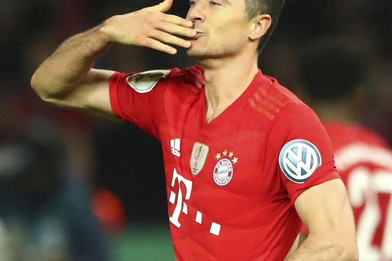 Robert Lewandowski na boisku