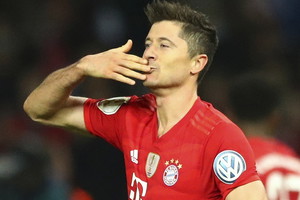 Robert Lewandowski na boisku