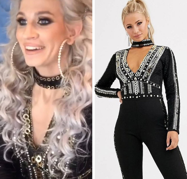 Sylwia Grzeszczak w czarnym kombinezonie ASOS