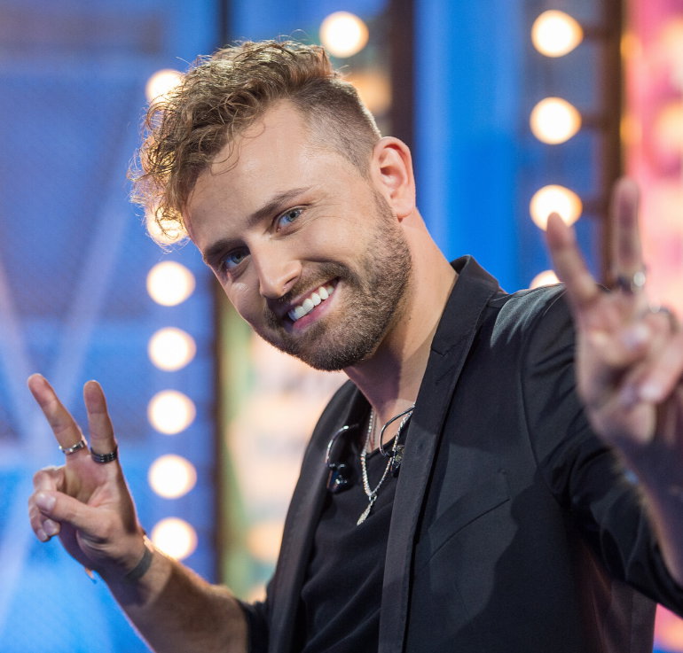 Tadeusz Seibert na planie The Voice of Poland