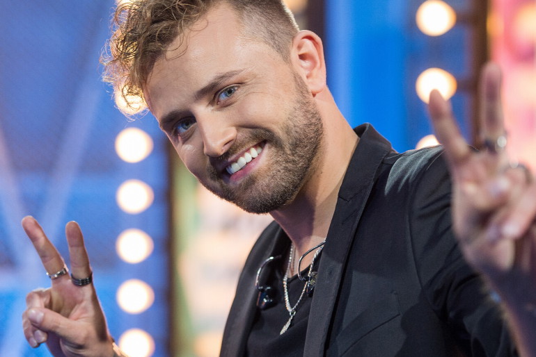 Tadeusz Seibert na planie The Voice of Poland