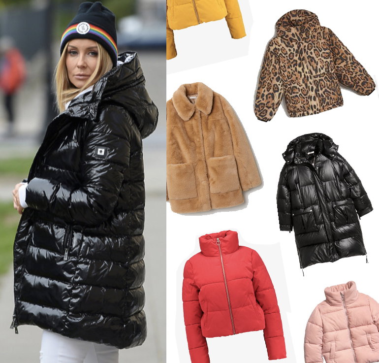 Małgorzata Rozenek i puchowe kurtki, trendy jesień 2019
