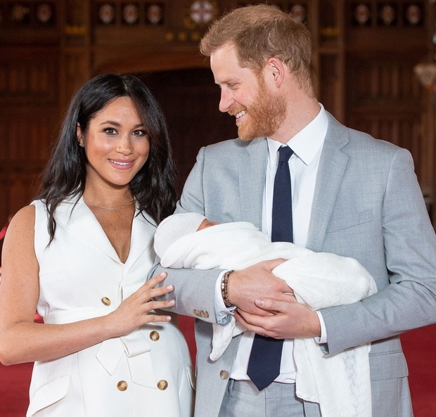 Meghan Markle, książę Harry z synem