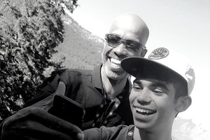 cameron Boyce z tatą