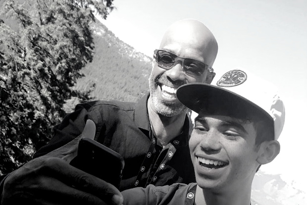 cameron Boyce z tatą