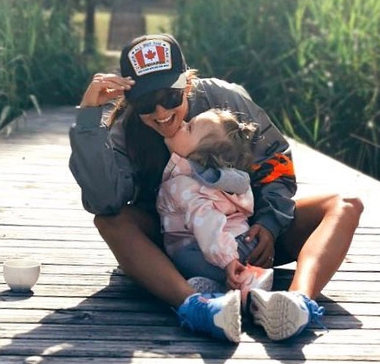 Anna Lewandowska z córką