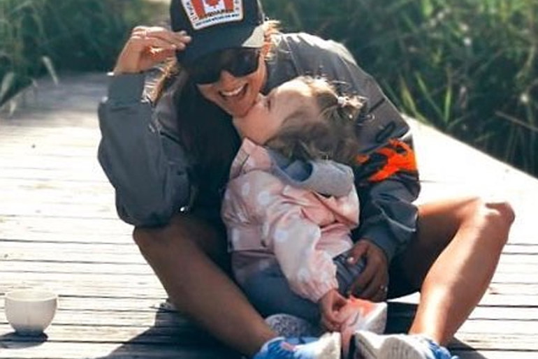Anna Lewandowska z córką