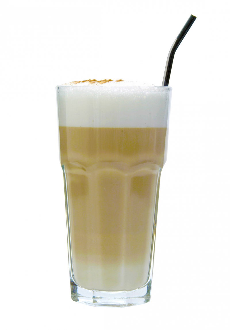 Caffe Latte w szklance