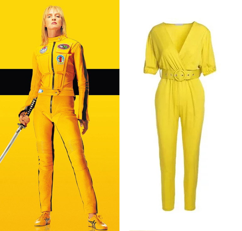 żółty kombinezon w stylu Kill Bill