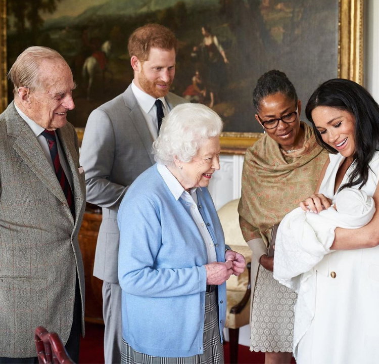 królowa Elżbieta II, Meghan Markle, archie