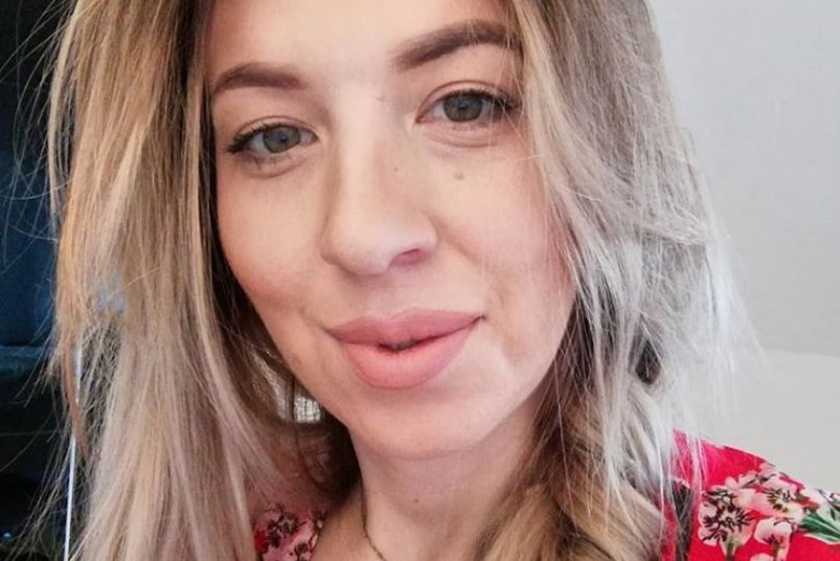 Małgosia Borysewicz z Rolnik szuka żony w czerwonej sukience