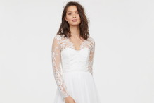 suknia ślubna z H&M z koronką