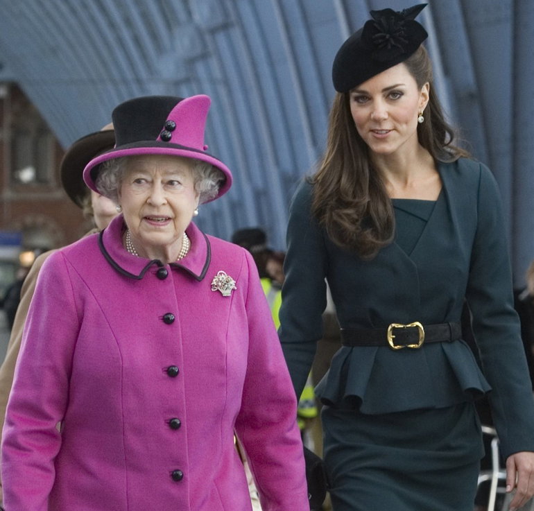 Księżna Kate i Elżbieta II