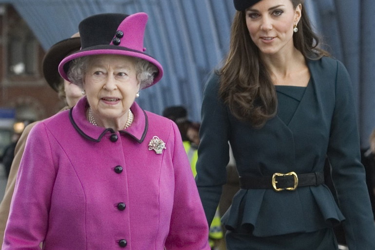 Księżna Kate i Elżbieta II