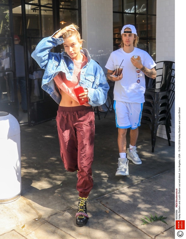 Justin Bieber i Hailey Baldwin na lunchu