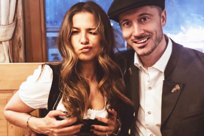 Anna i Robert Lewandowscy na Oktoberfest