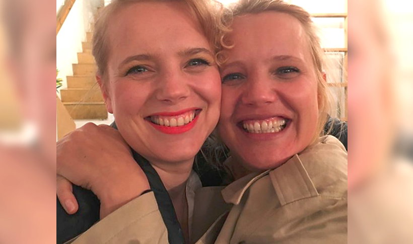 Joanna Kulig z siostrą
