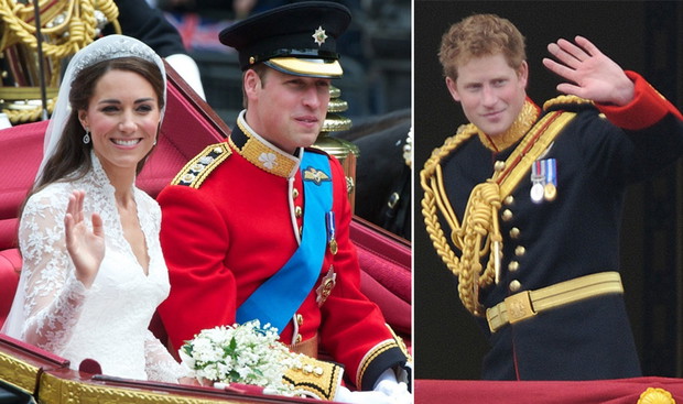 Książę William i księżna Kate, książę Harry