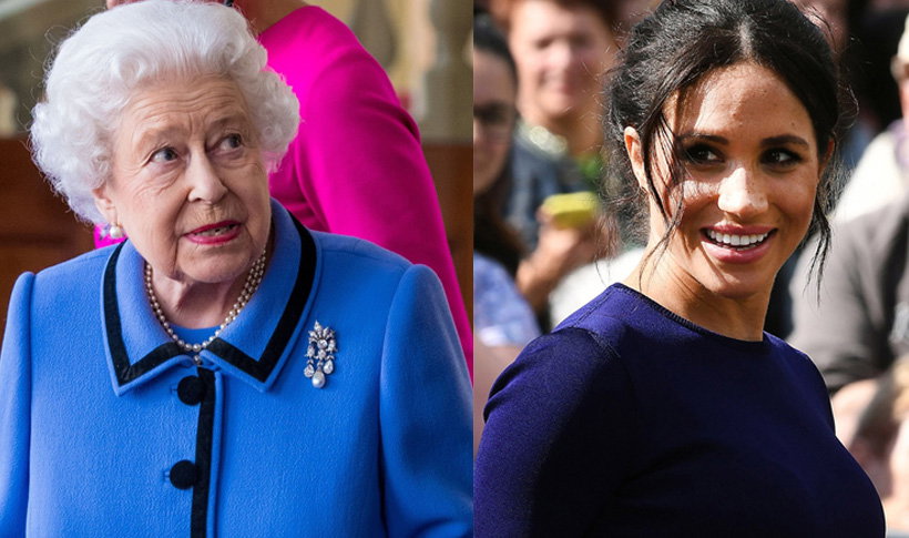 Meghan Markle i królowa Elżbieta II