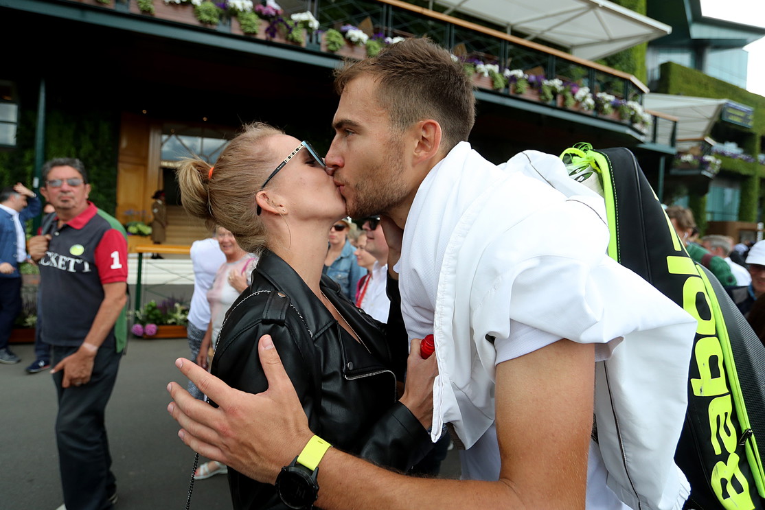 Marta Domachowska i Jerzy Janowicz