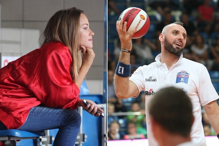 Alicja Bachleda-Curuś na trybunach Gortat Camp