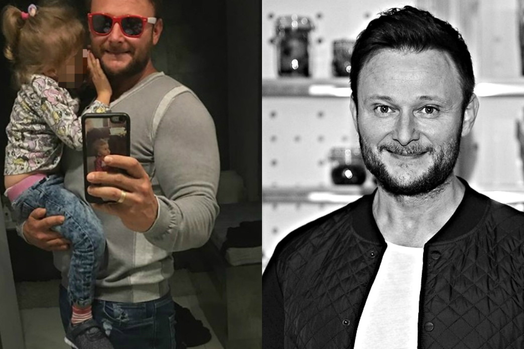 Konrad Gaca nie żyje. Na zdjęciu z córeczką Emilką