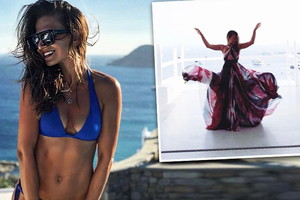 Anna Lewandowska w sukience Just Paul